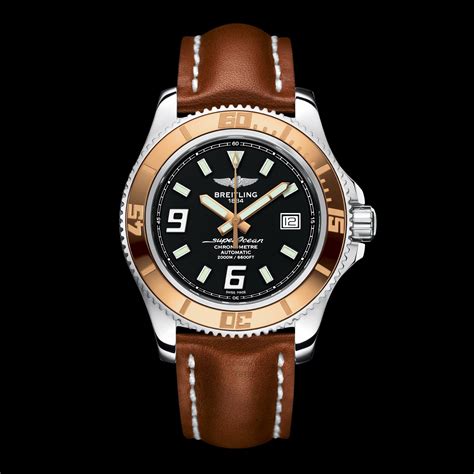 breitling superocean milanaise mit gold|Breitling Superocean family.